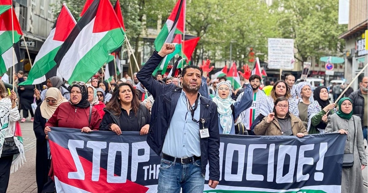 مسيرة حاشدة في مدينة بريمن  تنديدا بالعدوان على غزة