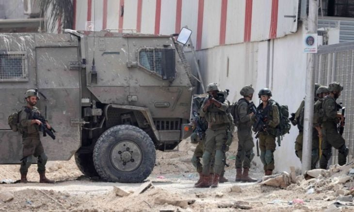 إصابة جندي إسرائيلي في نابلس 