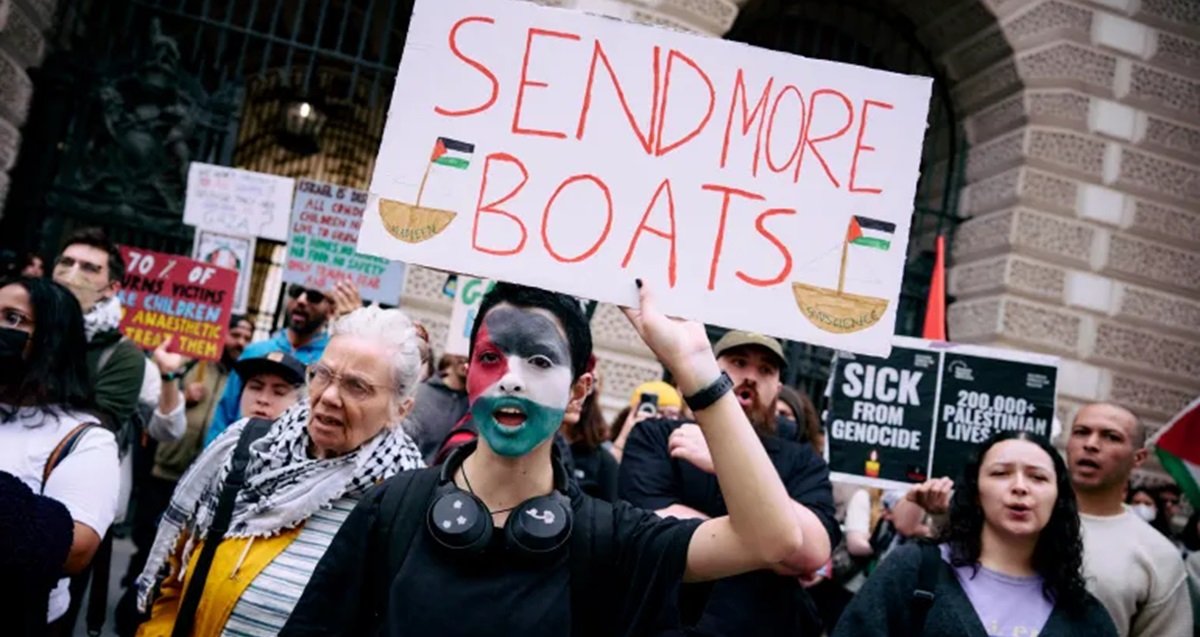 وقفات احتجاجية في لندن وبرلين بعد اختطاف إسرائيل السفينة "مادلين"