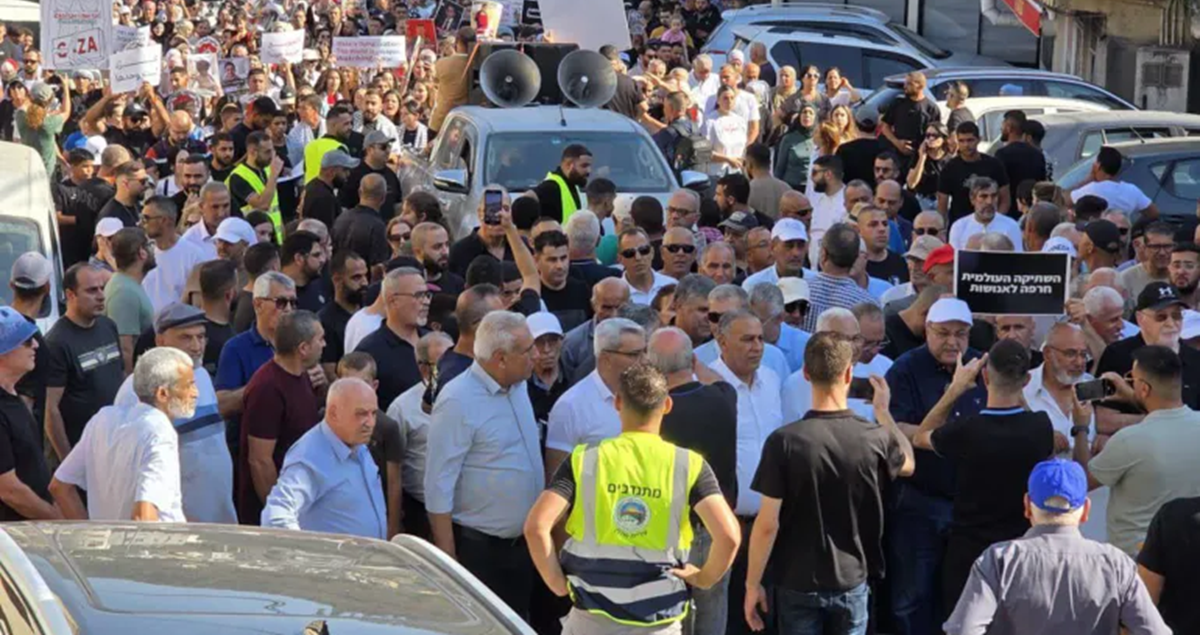 مظاهرات في الداخل المحتل والضفة تنديدا بحرب الإبادة والتجويع 