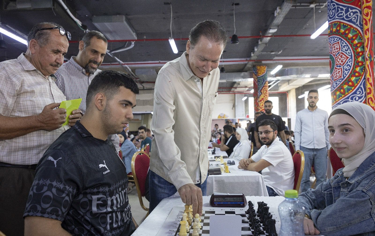 بشار مصري يطلق أكبر بطولة شطرنج في فلسطين منذ سنوات والبطل الدمج يتوج باللقب ويتأهل لبطولة العالم في قطر