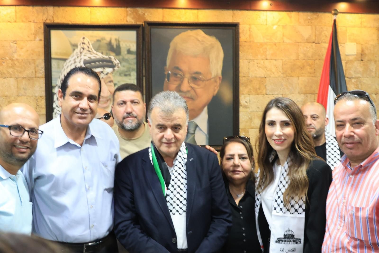 الاتحاد العام للنقابات – فرع القدس يستقبل سعد والعطاري بعد انتزاع عضوية فلسطين كمراقب بمنظمة " العمل الدولية"