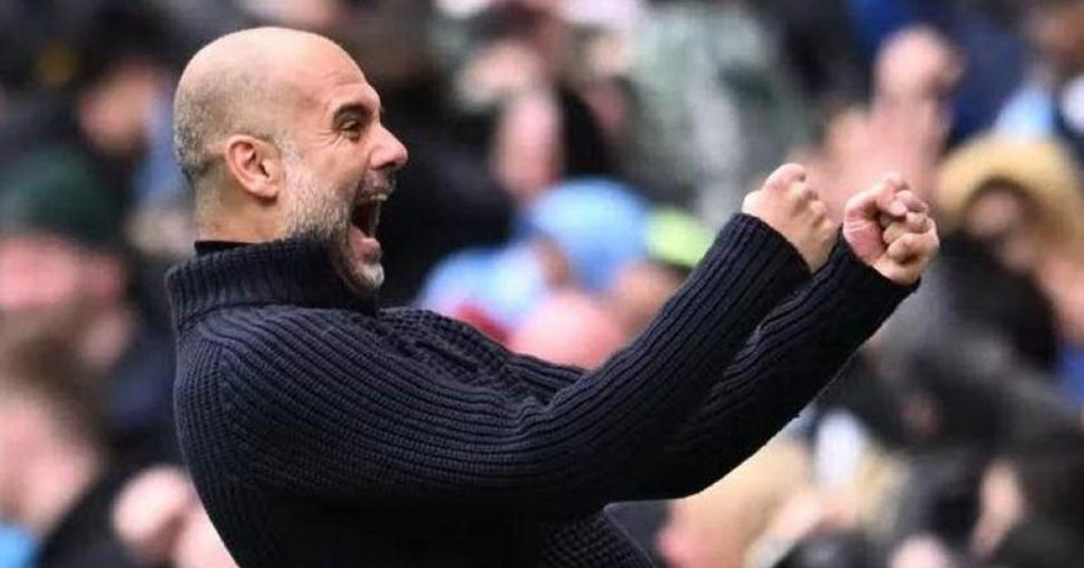 غوارديولا يبرر احتفاله الصاخب بعد الفوز القاتل على أستون فيلا