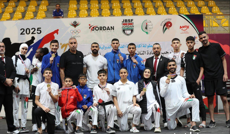 منتخبنا الوطني للتايكواندو يختتم مشاركته في معسكر "الفارس" التدريبي بالأردن