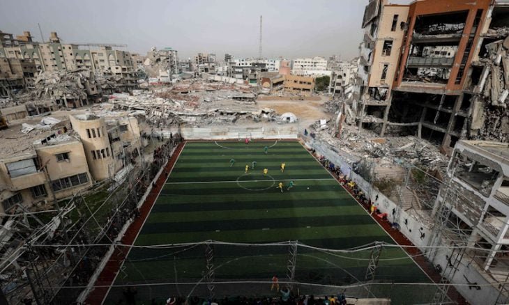 سحب صورة التقطت في غزة من مهرجان رياضي بفرنسا
