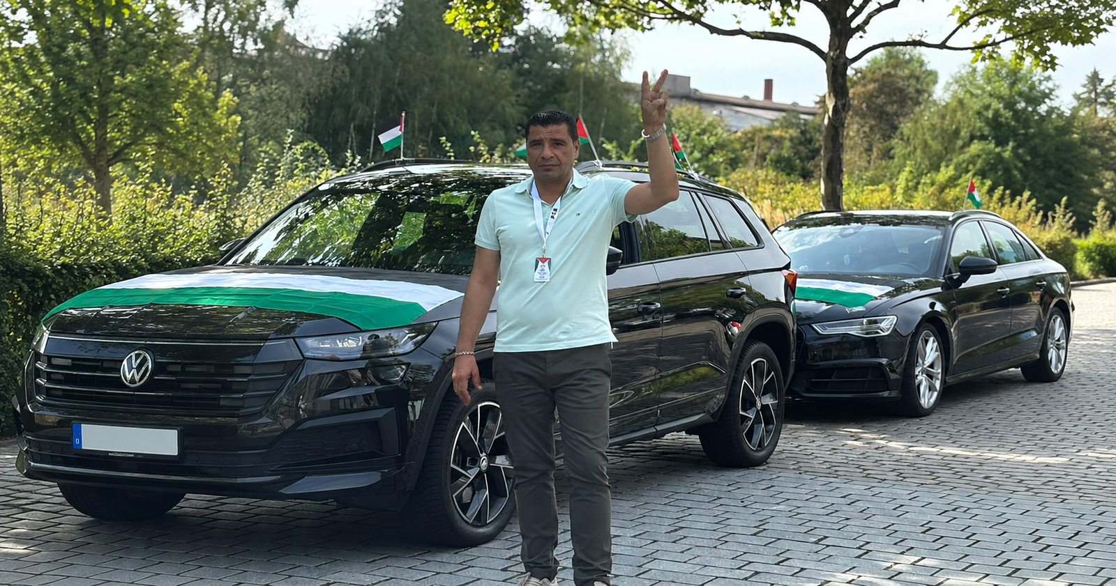 تظاهرة مركبات حاشدة للجالية الفلسطينية في بريمن تضامنًا مع شعبنا وتنديدا بالعدوان على غزة  