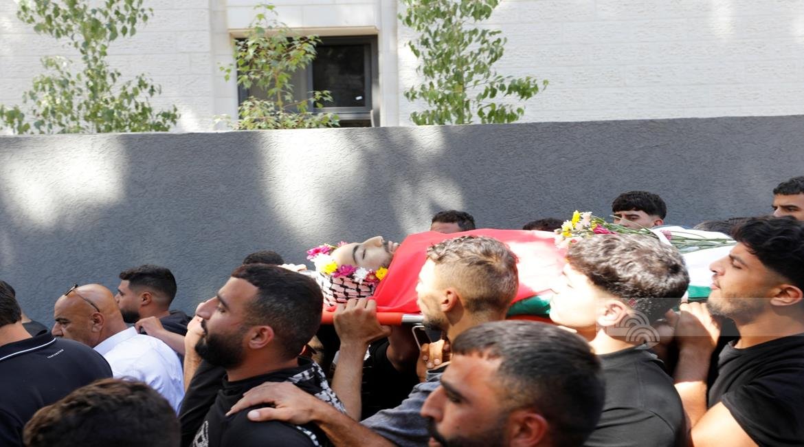 جماهير شعبنا تشيّع جثمان الشهيد الفتى فادي النعسان في المغير