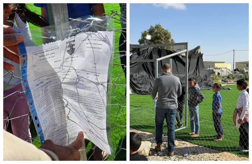 بتحريض من المستوطنين... الاحتلال يُخطر بهدم ملعب أم الخير في مسافر يطا