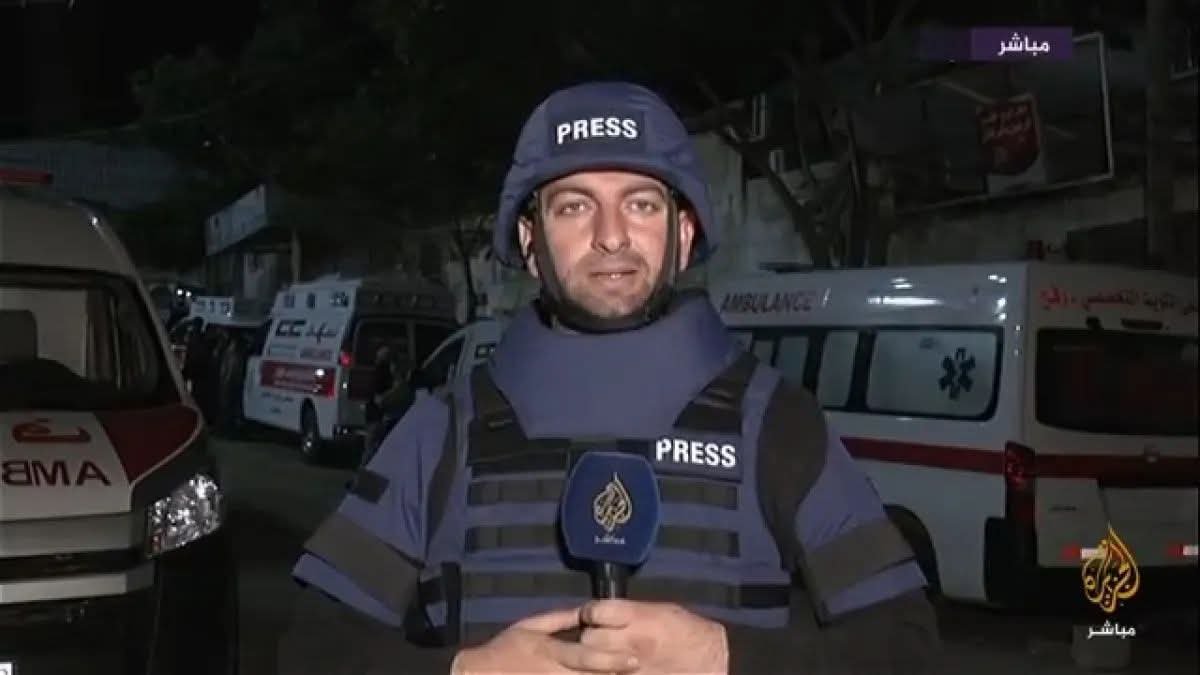 4 شهداء بينهم الصحفي محمد وشاح مراسل قناة الجزيرة "مباشر" جراء غارتين على  مدينة غزة 