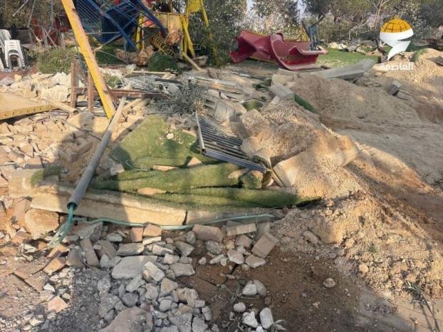 الاحتلال يهدم ويجرف متنزها في القبيبة 