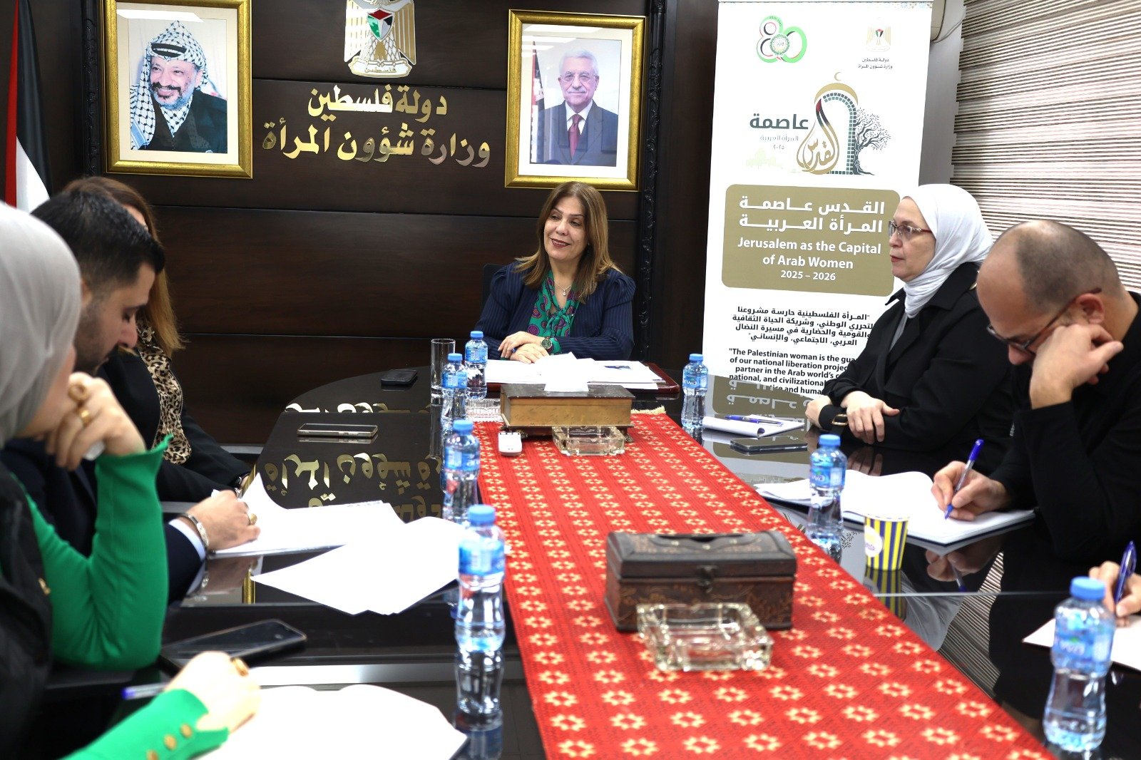 الخليلي تلتقي بالمرصد الفلسطيني  لبحث تقرير حول حملات التضليل ضد المؤسسات النسوية