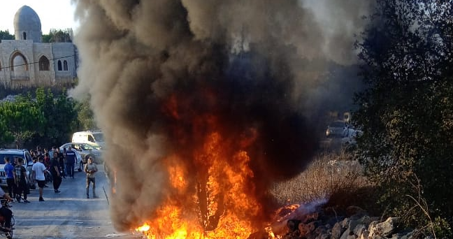 استشهاد مواطن لبناني في قصف على مركبة  في بلدة ياطر